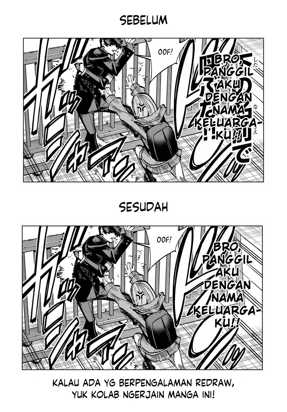 The Story Between a Dumb Prefect and a High School Girl with an Inappropriate Skirt Length Chapter 02 Gambar 2